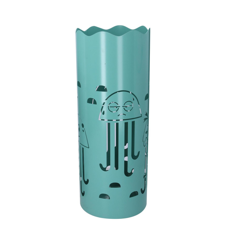 Portaombrelli metallo verde acqua tondo Ø19H49 meduse design
