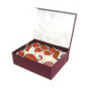 Set tazza tè con teiera e lattiera bambù arancione 9 pezzi elegante