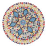 Centrotavola ceramica bianco tondo Ø40x4 cm elegante Levante Shop