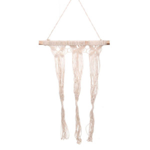 Zoom Portavaso pensile tessuto 3p bianco conbarra senza vaso cm 50x80/100