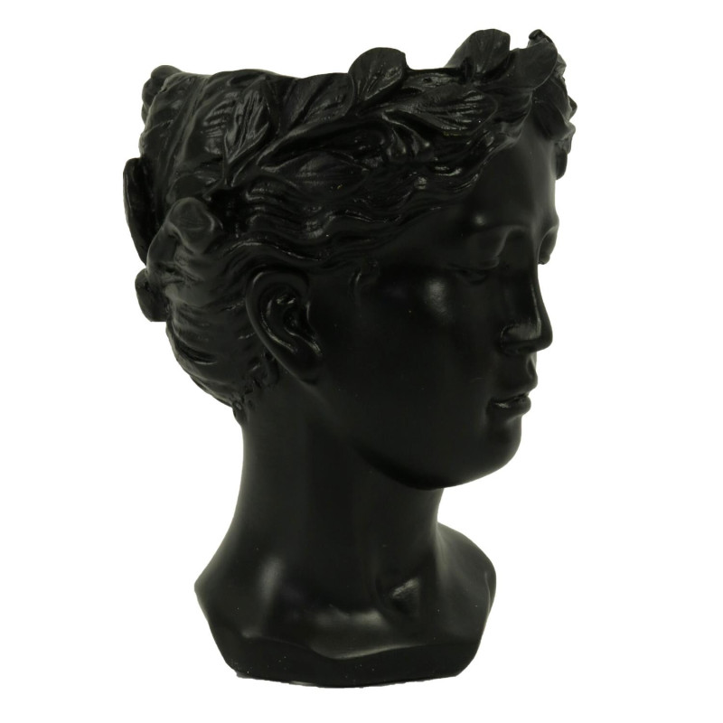 Portavaso Nero H16cm Resina | Levante Shop