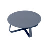 Salotto Monaco Alluminio Blu Cuscini Alti Bianchi Moia
