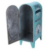 Cassetta posta metallo mare azzurro 18x13,5x35,5 cm decorazione
