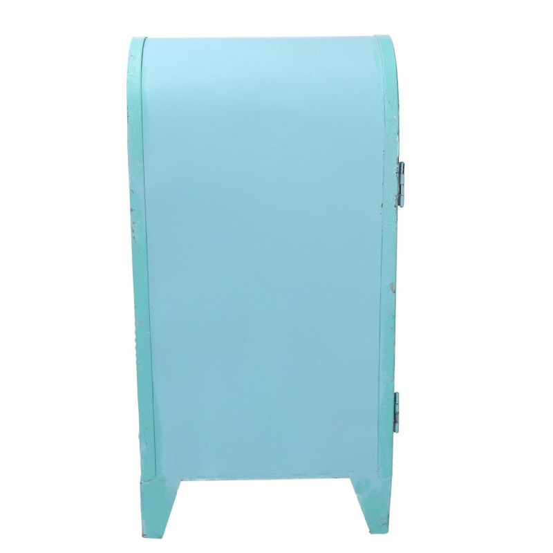 Cassetta posta metallo mare azzurro 18x13,5x35,5 cm decorazione
