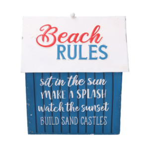 Zoom Casetta metallo mare blu rettangolare cm 24,5x18,5h28,5