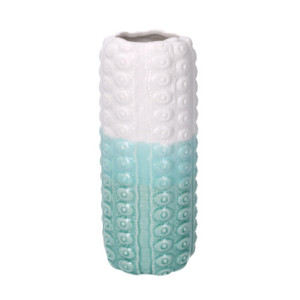 Vaso ceramica mare verde acqua tondo ø9h26 - Levante Shop