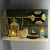Quadro Mare LED Mare 60x23 cm luce decorativa marina