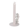 Portascottex metallo cavalluccio bianco tondo Ø15xH33 cm pratico