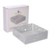 Portatovaglioli metallo mare bianco 16,5x16,5x5,5 cm elegante
