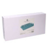 Vassoio metallo cavalluccio verde acqua rettangolare 41x20x6 cm