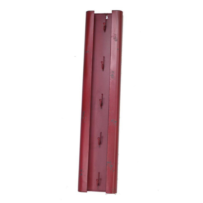 Portachiavi metallo Bristol rosso 5 posti moderno resistente