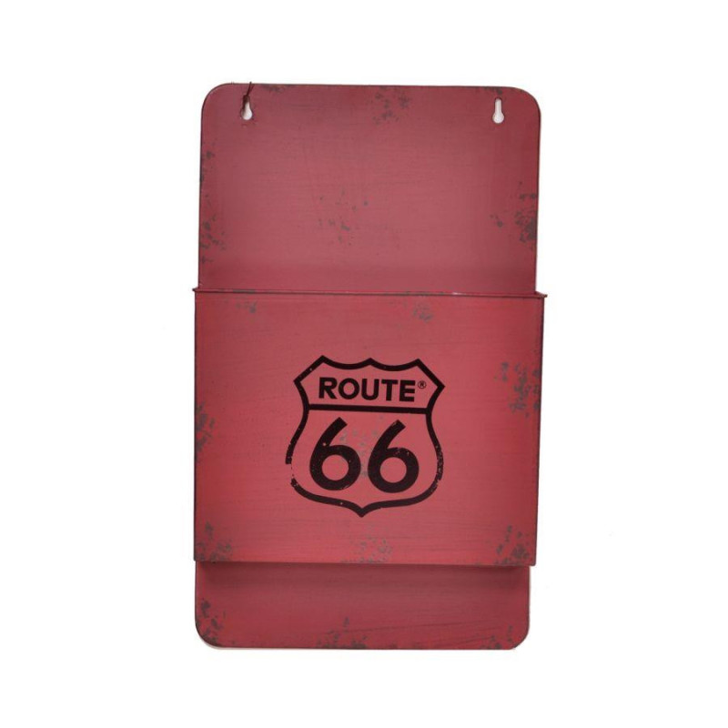 Portalettere metallo Bristol rosso 25x8x42 cm moderno e pratico