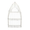 Mensola metallo bianco 3 piani 29x12x55 cm salvaspazio design