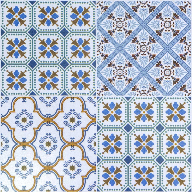 Colonnina mosaico metallo Taviano tonda Ø30x70 cm arredo giardino