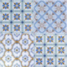 Colonnina mosaico metallo Taviano tonda Ø30x70 cm arredo giardino