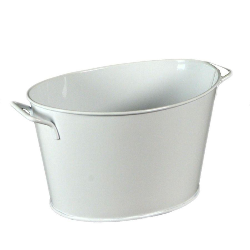 Secchiello Ghiaccio Acciaio Bianco 36x24x20 cm – Eleganza e freschezza