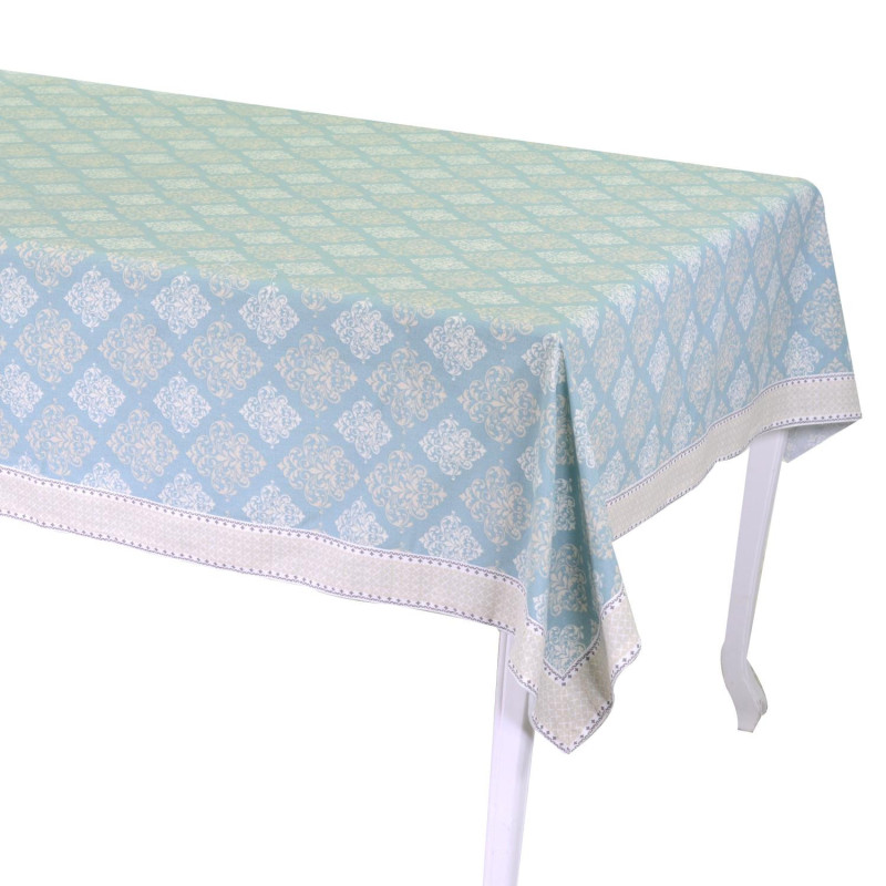 Tovaglia Venice Brocade Verde Verona Bordo 140x180 cm – Eleganza tavola