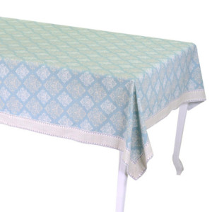 Tovaglia Venice Brocade Verde Verona Bordo 140x240 cm – Eleganza tavola