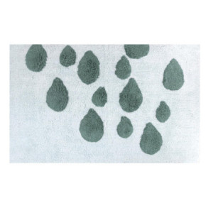 Zoom Tappetino bagno 100% cotone gocce acquaantiscivolo cm 50x80x2