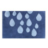 Tappetino bagno 100% cotone blu Gocce antiscivolo 50x80 Tomasucci