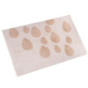 Tappetino bagno 100% cotone gocce crema antiscivolo 50x80x2 cm