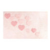 Tappetino bagno 100% cotone cuori rosa antiscivolo 50x80x2 cm