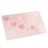 Tappetino bagno 100% cotone cuori rosa antiscivolo 50x80x2 cm