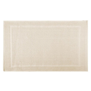 Tappetino bagno 100% cotone Vincent beige antiscivolo 50x80