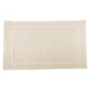 Tappetino bagno 100% cotone Vincent beige antiscivolo 50x80