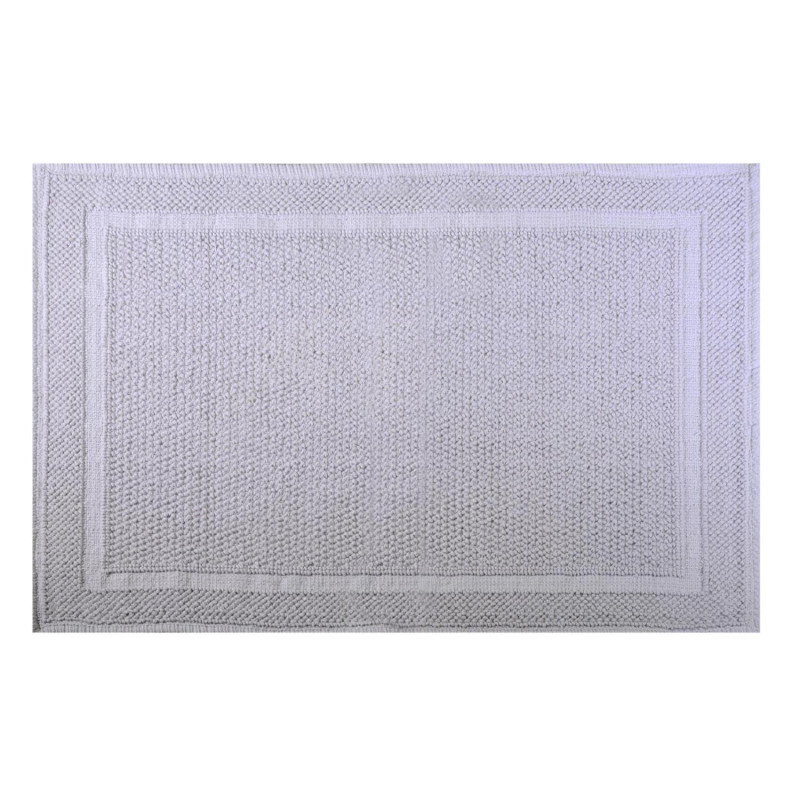 Tappetino bagno 100% cotone Vincent grigio antiscivolo 50x80