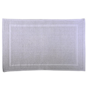 Zoom Tappetino bagno 100% cotone vincent grigio antiscivolo cm 50x80x2