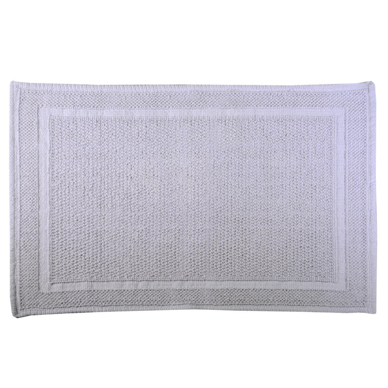 Tappetino bagno 100% cotone Vincent grigio antiscivolo 50x80