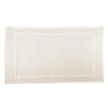 Tappetino bagno 100% cotone Vincent ivory antiscivolo 50x80