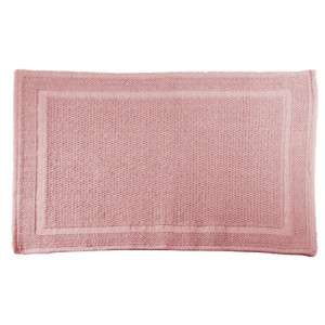 Zoom Tappetino bagno 100% cotone vincent rosa antiscivolo cm 50x80x2