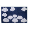 Tappetino bagno 100% cotone Nuvole blu antiscivolo 50x80