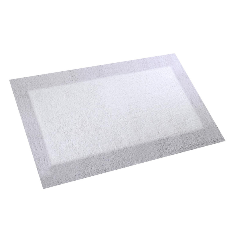 Tappetino bagno 100% cotone Otello perla antiscivolo 50x80