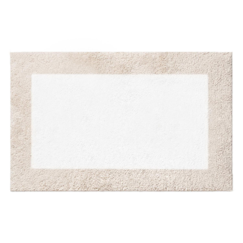 Tappetino bagno 100% cotone Otello beige antiscivolo 50x80
