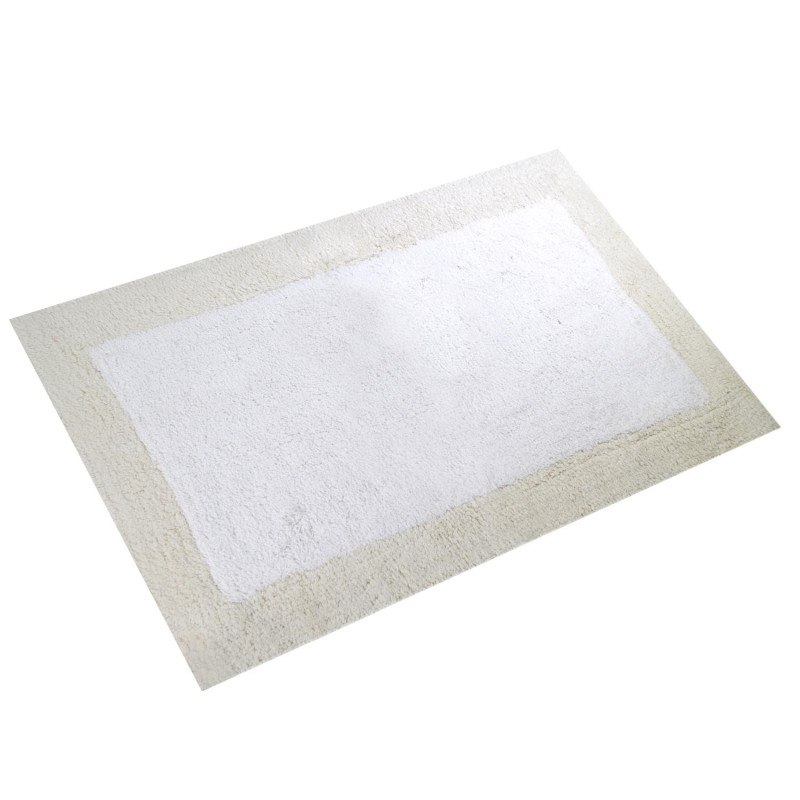 Tappetino bagno 100% cotone Otello beige antiscivolo 50x80