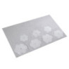 Tappetino bagno 100% cotone Fiori perla antiscivolo 50x80