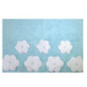 Tappetino bagno 100% cotone Fiori acqua antiscivolo 50x80