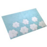 Tappetino bagno 100% cotone Fiori acqua antiscivolo 50x80