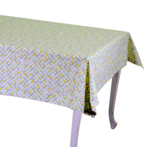 Tovaglia Optical Verde Chiaro 140x180 cm – Stile moderno tavola