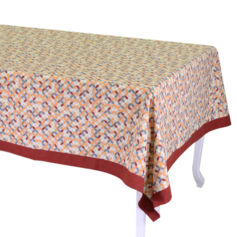 Tovaglia Optical Bordeaux Bordo 140x240 cm – Stile moderno tavola