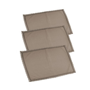 Set 3 Canovacci Amelie Tortora 50x70 cm – Biancheria cucina