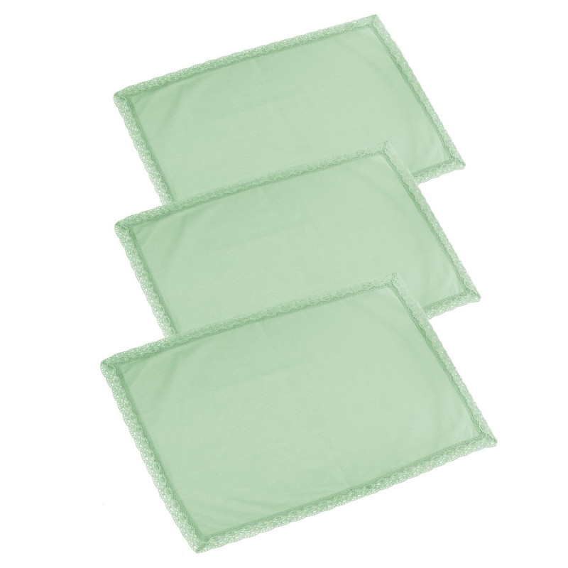 Set 3 Canovacci Amelie Verde Acqua 50x70 cm – Biancheria cucina