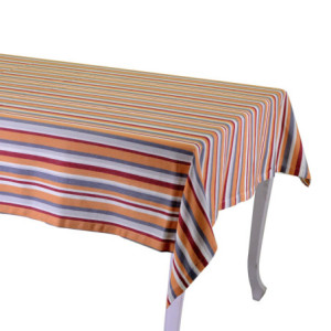 Tovaglia Stripe bordeaux tinto in filo cm 140x240 elegante tavola