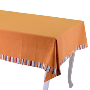 Tovaglia Stripe bordeaux bordo 5cm tinto in filo cm 140x240 elegante