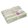 Tovaglia Stripe verde tinto in filo 140x180 elegante resistente
