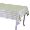 Tovaglia Stripe verde tinto in filo 140x240 elegante resistente