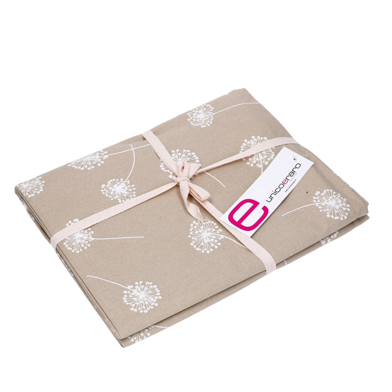 Tovaglia tessuto Life beige rettangolare cm 140x240 elegante tavola